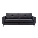 Black Folding Flat folding Sofa Bed with Storage Box
