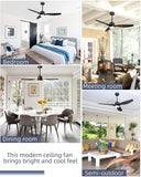 Blade LED Standard Ceiling Fan with Remote Control