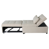 Folding Ottoman, Sofa Bed, Chair（Beige）