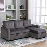 Flat sleeper Sectional Storage Pull out Sleeper Sofa Bed