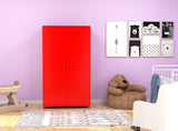 Metal Locker Storage Cabinet Locker Children Locker Double Doors Lokcer Hanging Cloth Home School Classroom Requires Assembly