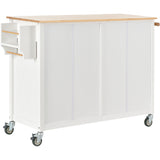 White Kitchen Island Cart