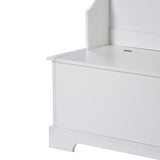 Hall Tree with 4 Hooks and Hinged Lid, Coat Hanger, Entryway Bench, Storage Bench