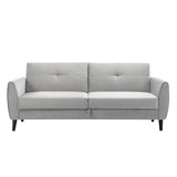 Grey Modern flat  Sofa Bed with Storage Box for Compact Living Space