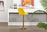 COOLMORE  Bar Stools with Back and Footrest Counter Height Dining Chairs