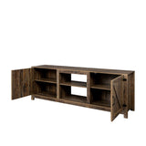 Farmhouse TV Stand,  Wood Entertainment Center Media Console with Storage