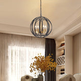 Modern American spherical chandelier -4 bulbs -E12 lamp holder