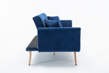 COOLMORE  Velvet  Sofa , Accent sofa .loveseat sofa with rose gold metal feet  and  Navy  Velvet