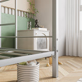 Metal Bunk Bed Twin Over Twin - No Box Spring Needed