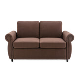 Orisfur Pull Out Sofa Bed  Loveseat Sleeper with Twin Size Memory Mattress for Living Room Spaces