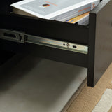 58" TV Stand Console  2 Doors and 2 Drawers -Black