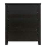 DRAWER DRESSER CABINET，BAR CABINET, storge cabinet, lockers, retro shell-shaped handle, can be placed in the living room, bedroom, dining room, black