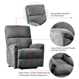 Oris Fur. Power Lift Chair with Massage and Heating Function Soft Fabric Upholstery Recliner for Living Room  (New SKU for PP192721AAE)