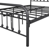 Full Victorian Vintage Style Platform Metal Bed Frame