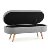 Ottoman Oval Storage Bench