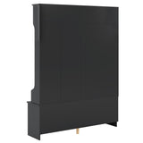 Modern Style Multiple Functions Hallway Coat Rack with Metal Black Hooks