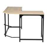 34.6" W X 42.5" D L Shaped Computer Desk PC Laptop Table Wood Workstation