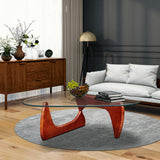 Cherry Triangle coffee table Wood Base