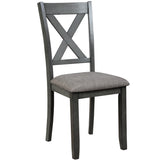 6-Piece Kitchen Dining Table Set Wooden Rectangular Dining Table, 4 Dining Chairs