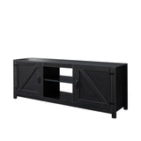 Farmhouse TV Stand,  Wood Entertainment Center Media Console with Storage