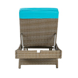 Tristan 78”Long Reclining Chaise Lounge Set with Cushions and Table