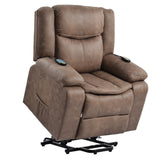 Orisfur. Power Lift Chair for Elderly with Adjustable Massage Function, Recliner Chair with Heating System for Living Room