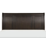 California King Size Platform Bed with Footboard Storage Sleigh Bed