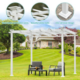 White Iron Pergola Gazebo for Vines Pure Iron Chic Lid Cover Design Sleek Seams Hidden Joints Elegant White Trellis