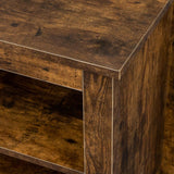 Living room TV stand furniture with 6 storage compartments and 1 shelf cabinet, high-quality particle board