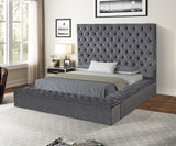 Queen 4 Piece Tufted Storage Bedroom Set