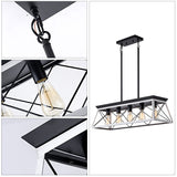 Farmhouse Chandeliers With 5 Bulbs For Dining Room