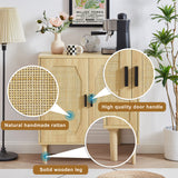 Kitchen storage cabinets with rattan decorative doors, buffets, wine cabinets, dining rooms, hallways, cabinet console tables