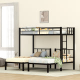 Twin over Twin & Twin Bunk Beds for 3