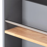 Kitchen Cart Rolling Mobile Kitchen Island Solid Wood Top