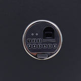 Rifle Gun Safe,Quick Access Fingerprint/Keypad Long Gun Safe, 4-5 Gun Metal Rifle Gun Security Cabinet   2 Pistols safe Lock Box.