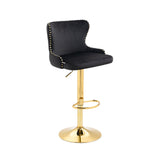 COOLMORE  Bar Stools with Back and Footrest Counter Height bar Chairs