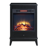 Electric Fireplace in Black Finish