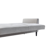 Grey Modern flat  Sofa Bed with Storage Box for Compact Living Space