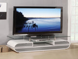 TV Stand in White & Gray