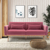COOLMORE  Velvet  Sofa , Accent sofa .loveseat sofa with  metal  feet