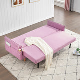 Modern Pink Storage Sofa Multifunctional Folding Living Room Sofa Bed Furniture