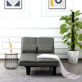 63.4” Futon Dark Grey Sofa bed
