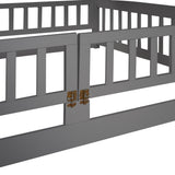Grey Bunk Bed with Slide