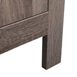 Set of 2 Nightstand, Bedside Furniture with X-Shaped Door