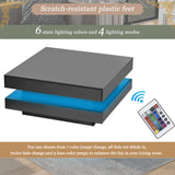 High Gloss Minimalist Design with plug-in 16-color LED Lights
