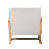 Trachin Rocking Chair with Rattan Arms
