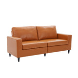 Orisfur. Modern Style  3 Seat Sofa  PU Leather Upholstered Couch Furniture for Home or Office (3-Seat Sofa)