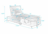Folding Ottoman Sleeper Sofa Bed