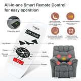 Orisfur. Power Lift Chair with Adjustable Massage and Heating System, Recliner Chair with Remote Control for Living Room