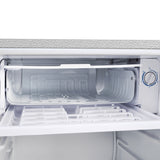 Compact refrigerator with freezer, 3.2 Cu.ft Mini Fridge with Reversible Door, 5 Settings Temperature Adjustable for Kitchen, Bedroom, Dorm, Apartment, Bar, Office, RV